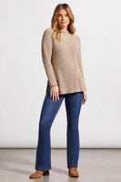 MOCK NECK TUNOC SWEATER WITH SIDE SLITS 5566O