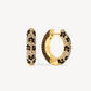 HILLBERG AND BERK REVERSIBLE MEDIUM SPARKLE HOOPS