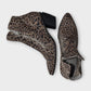 JAZZY ANIMAL PRINT HEELED ANKLE BOOT