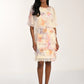 LAYERED PRINT CHIFFON DRESS