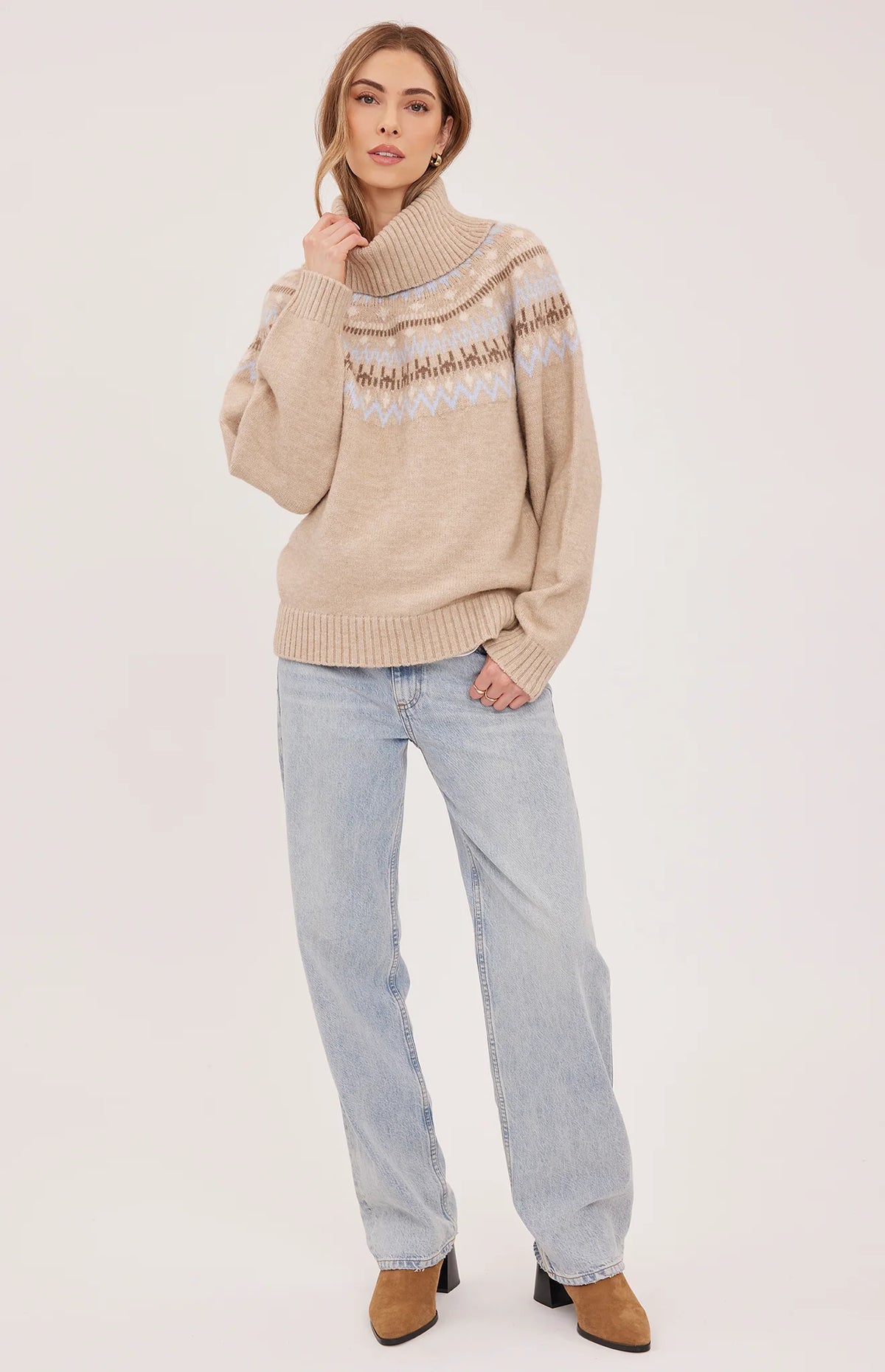 FREYA COWL NECK SWEATER