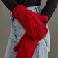 CABLE KNIT MITTS