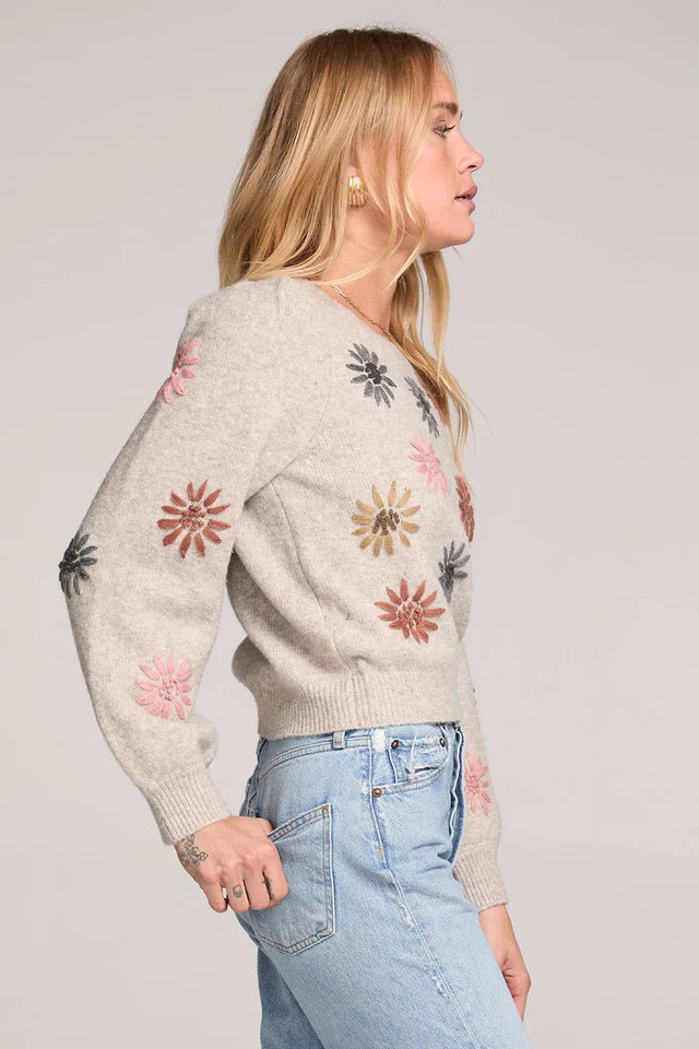VALERIA FLORAL SWEATER