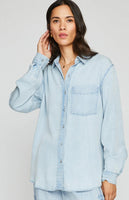 OZZY DENIM BUTTON UP GF-2821