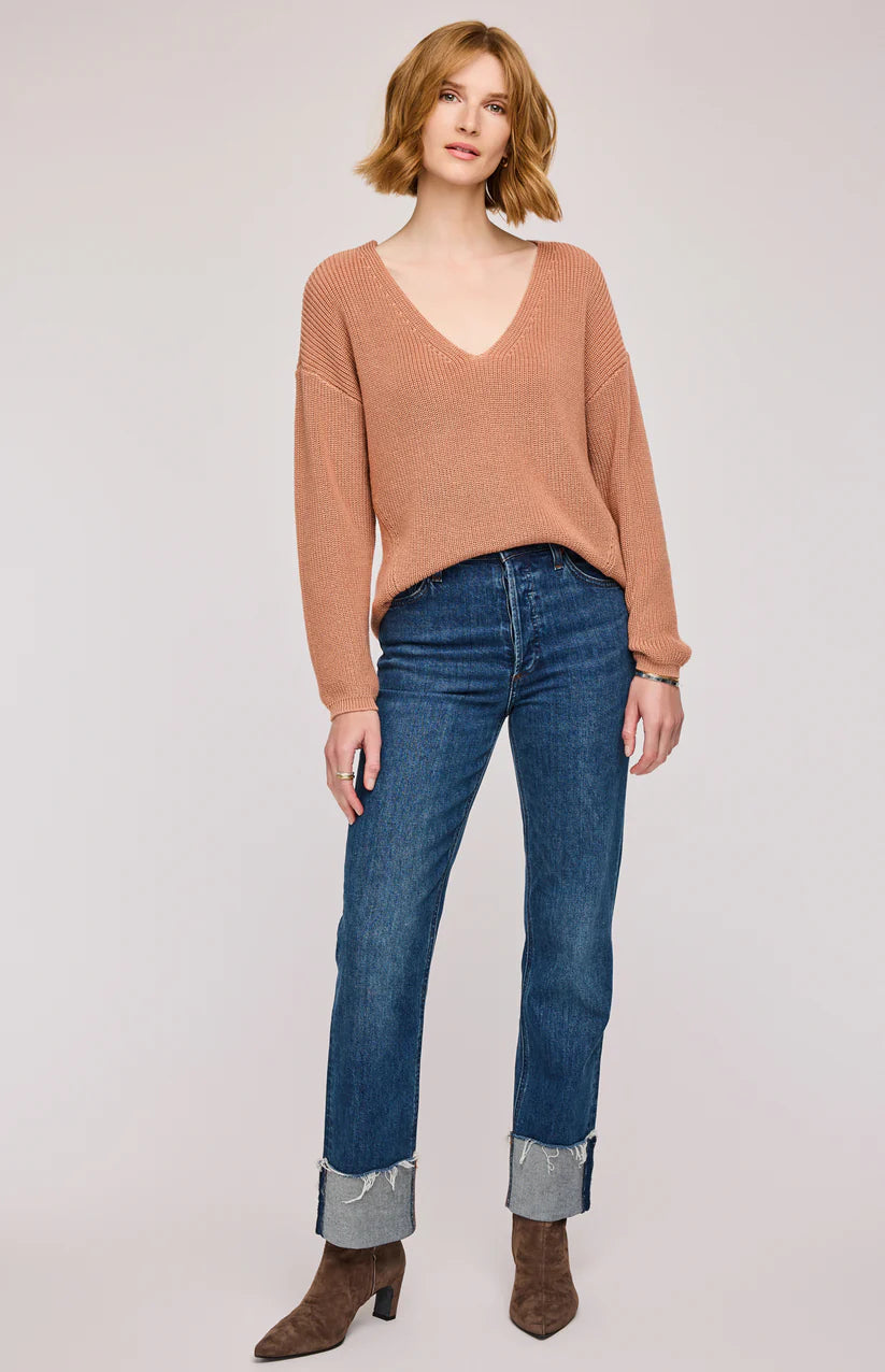 TUCKER VNECK PULLOVER SWEATER