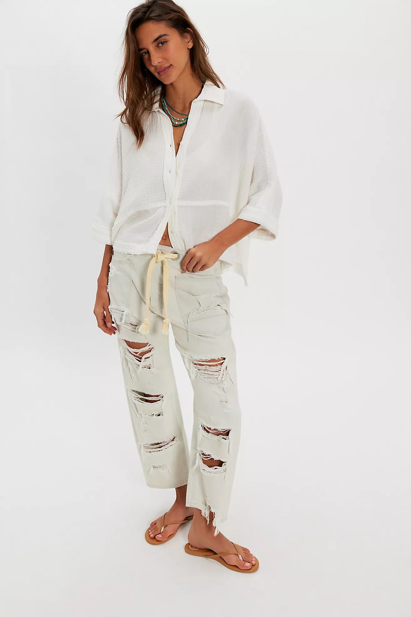 HAPPY DAYS BUTTON UP TOP