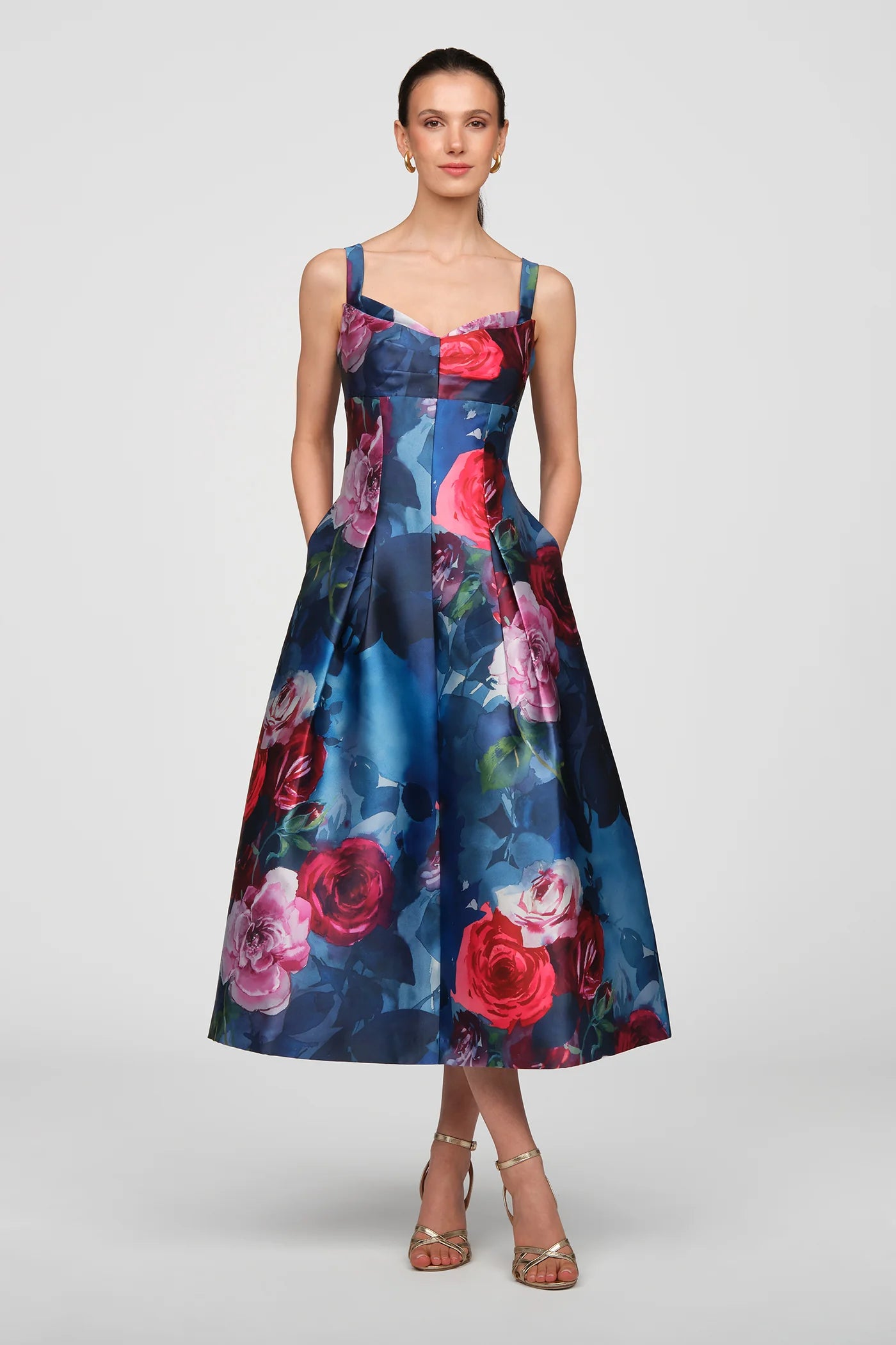 ADRIA TEA LENGTH DRESS