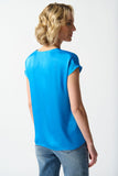 SATIN SHORT SLEEVE TOP 242123