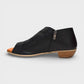 SERENA LEATHER SMALL HEEL SANDAL