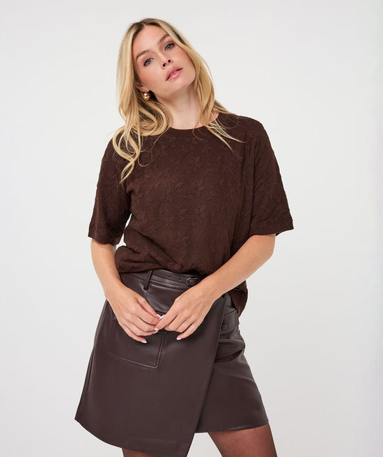 COLBY S/S LACE SWEATER