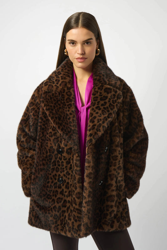 DOUBLE BREASTED LEOPARD JACKET 253937