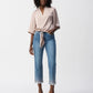 SATIN VNECK TOP WITH TIE FRONT 251253