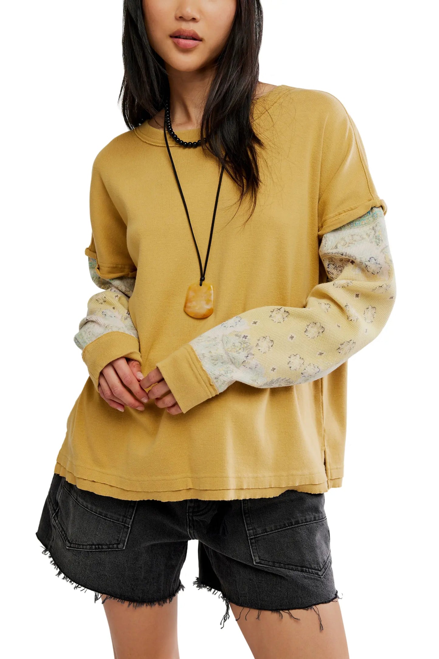 WILD AND FREE TWOFER SWEATSHIRT BY FP