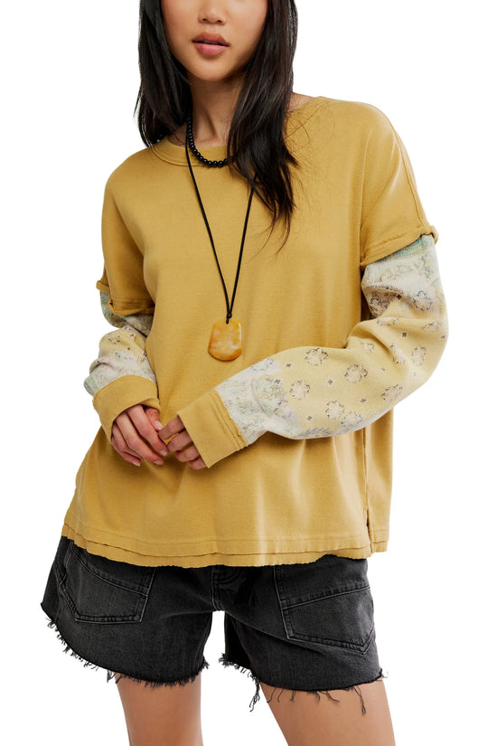 WILD AND FREE TWOFER SWEATSHIRT BY FP