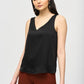 SATIN STRAIGHT SLEEVELESS TOP 243110