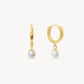 HILLBERG AND BERK PEARL DROP HOOPS