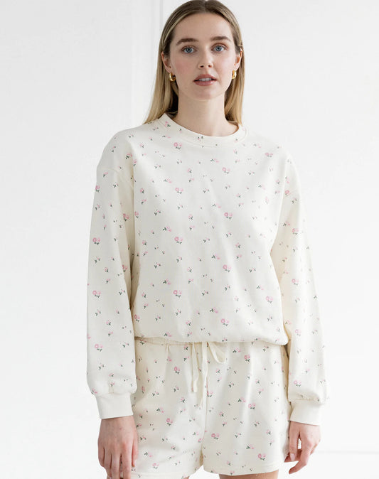 FLORAL SWEATSHIRT