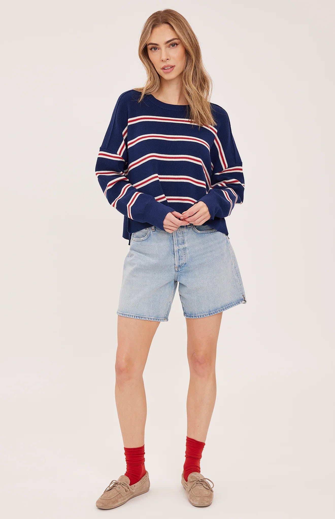 ECHO  DROP SHOULDER SWEATER GF-3093