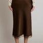 THE CATLIN SATIN LACE SKIRT