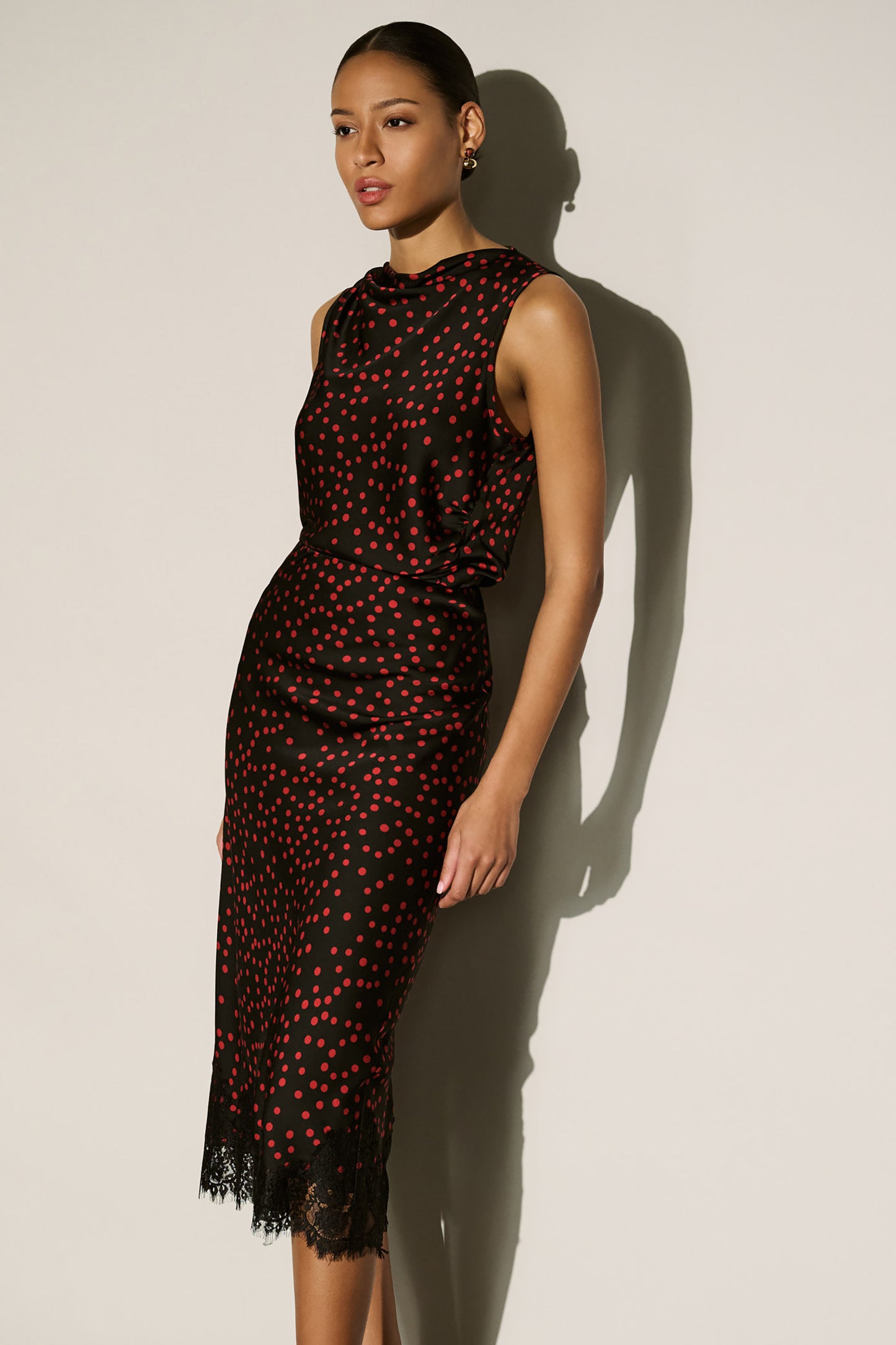 Polka Dot Recycled Satin Top 264117