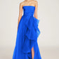 TERESA STRAPLESS DRAPED GOWN BY THEIA 8817572