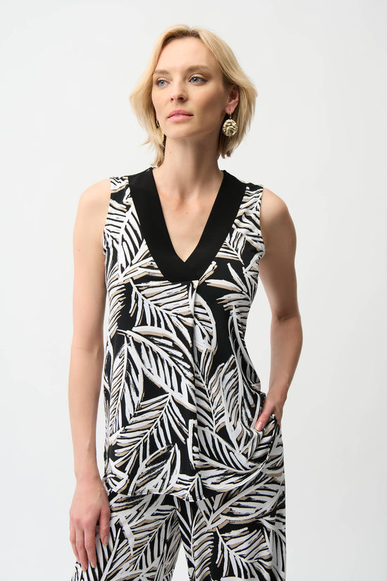 VNECK PATTERNED TANK