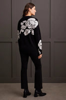 TRIBAL LONG SLEEVE FUNNEL NECK SWEATER 1542O