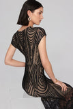 EMBROIDERED LACE TRUMPET GOWN 241776