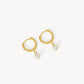 HILLBERG AND BERK PEARL DROP HOOPS