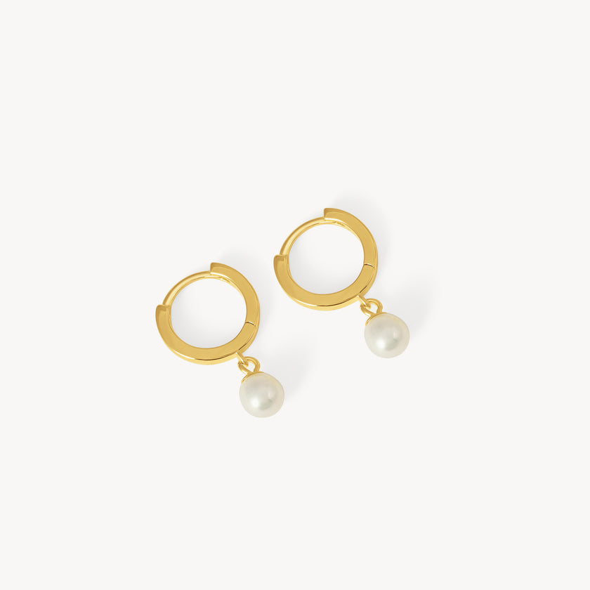 HILLBERG AND BERK PEARL DROP HOOPS