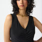 SILKY KNIT SLEEVELESS SHEATH DRESS 241205