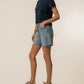 HAILEY HIGH RISE SHORT W/ RAW HEM