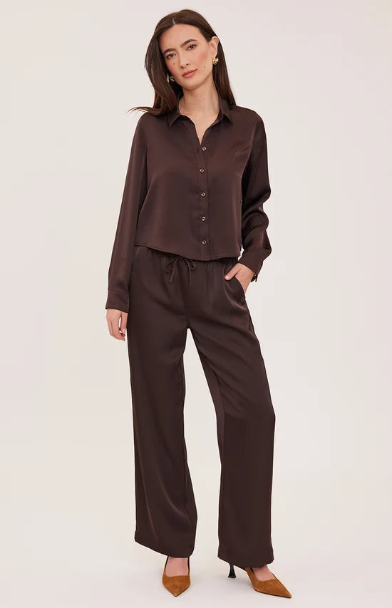 LEIGHTON SILKY L/S BLOUSE