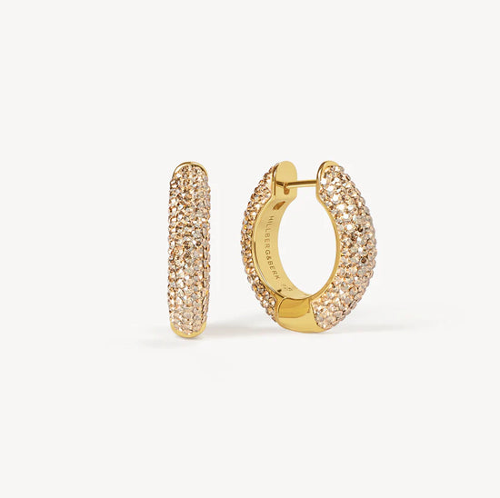 HILLBERG AND BERK MEDIUM SPARKLE HOOPS