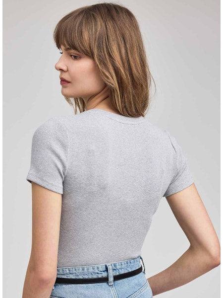 TATE S/S RIBBED TOP