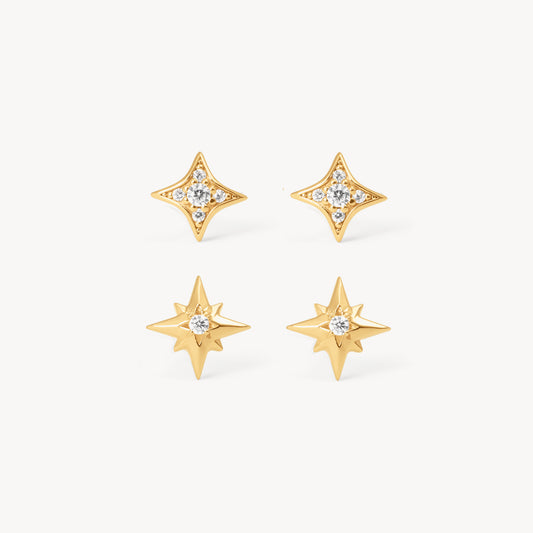 HILLBERG AND BERK  PETITE STARBURST STUDS