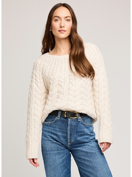 LORENZO CHUNKY ROUND NECK SWEATER