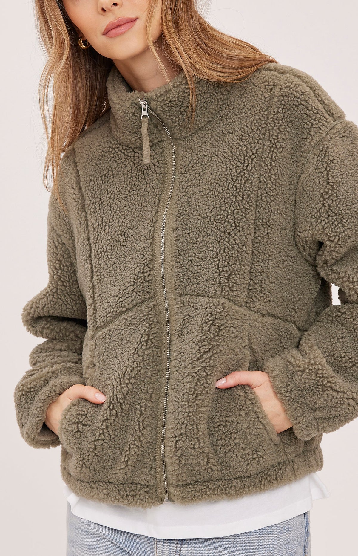 CAMDEN ZIP UP SHERPA JACKET