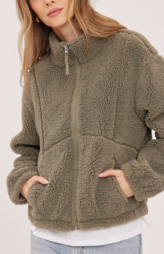 CAMDEN ZIP UP SHERPA JACKET