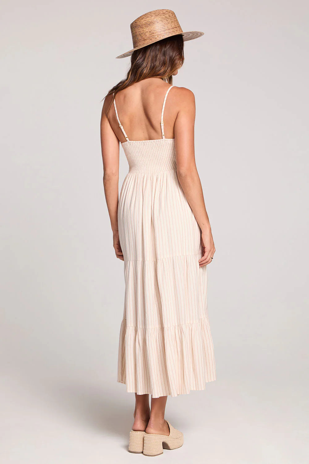 CAMRIE STRIPE MIDI DRESS