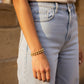 LENNY & EVA 8MM MIXED GOLD STRETCH BRACELET
