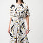 ABSTRACT WRAP DRESS