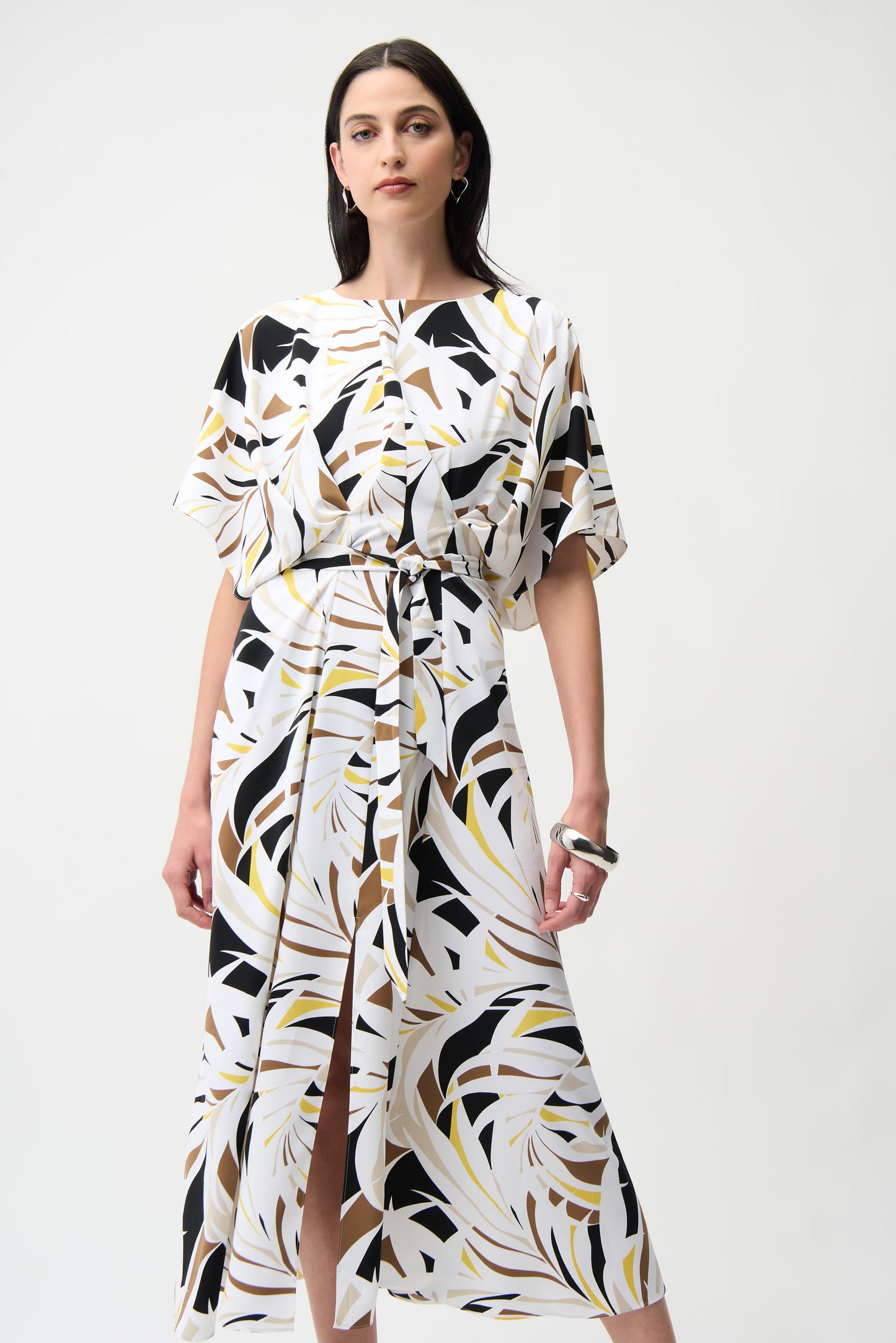 ABSTRACT WRAP DRESS