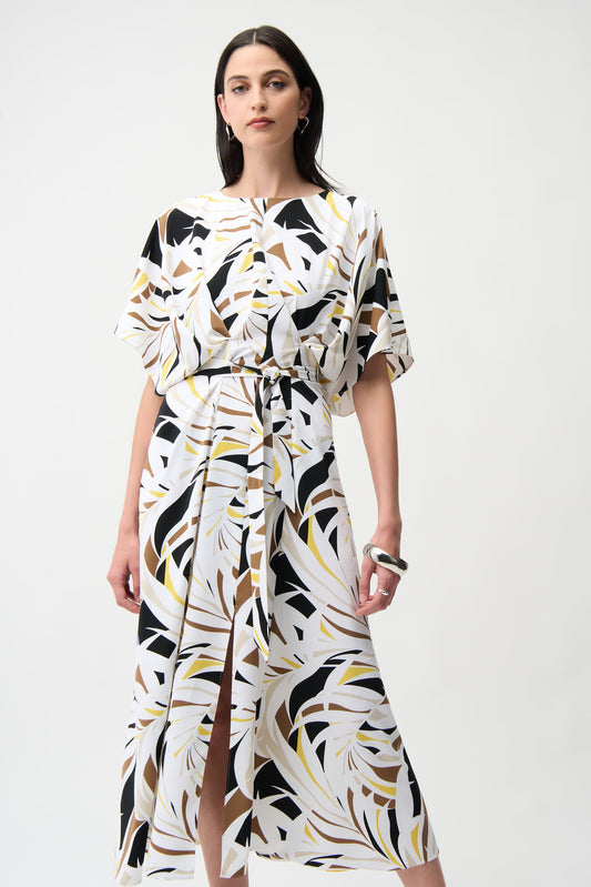 ABSTRACT WRAP DRESS