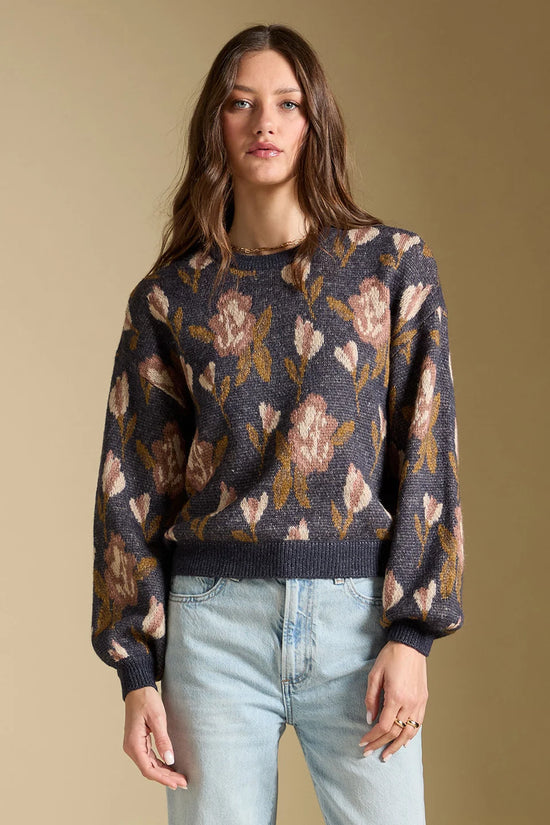 THE RONNIE FLORAL SWEAER
