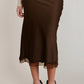 THE CATLIN SATIN LACE SKIRT