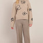 THE RACHELLE FLOWER CREWNECK SWEATER