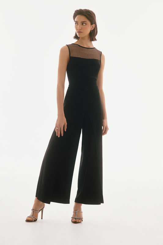 Silky Knit Sleeveless Culotte Jumpsuit 251748