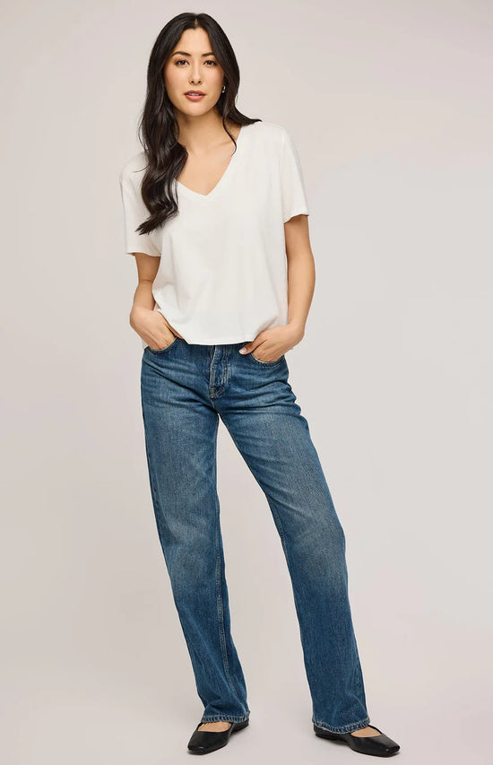 LUCY V NECK TSHIRT GF-1113