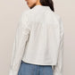 FAVORITE CROPPED STRIPED BUTTON TOP